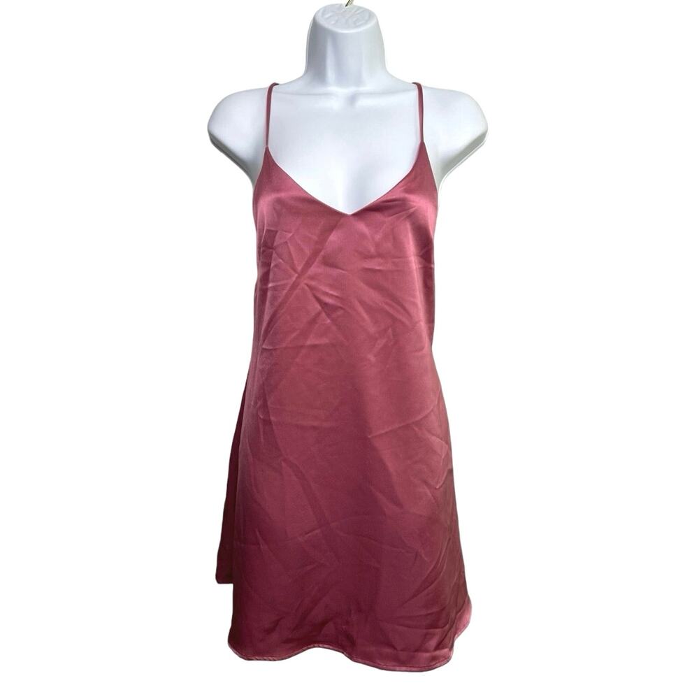 Vestique Satin Look Slip Mini Dress/M